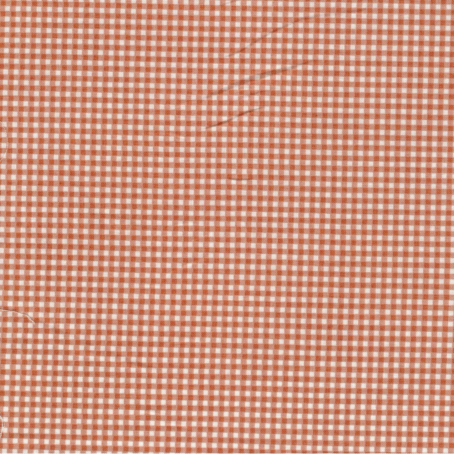 Tissu coton vichy orange