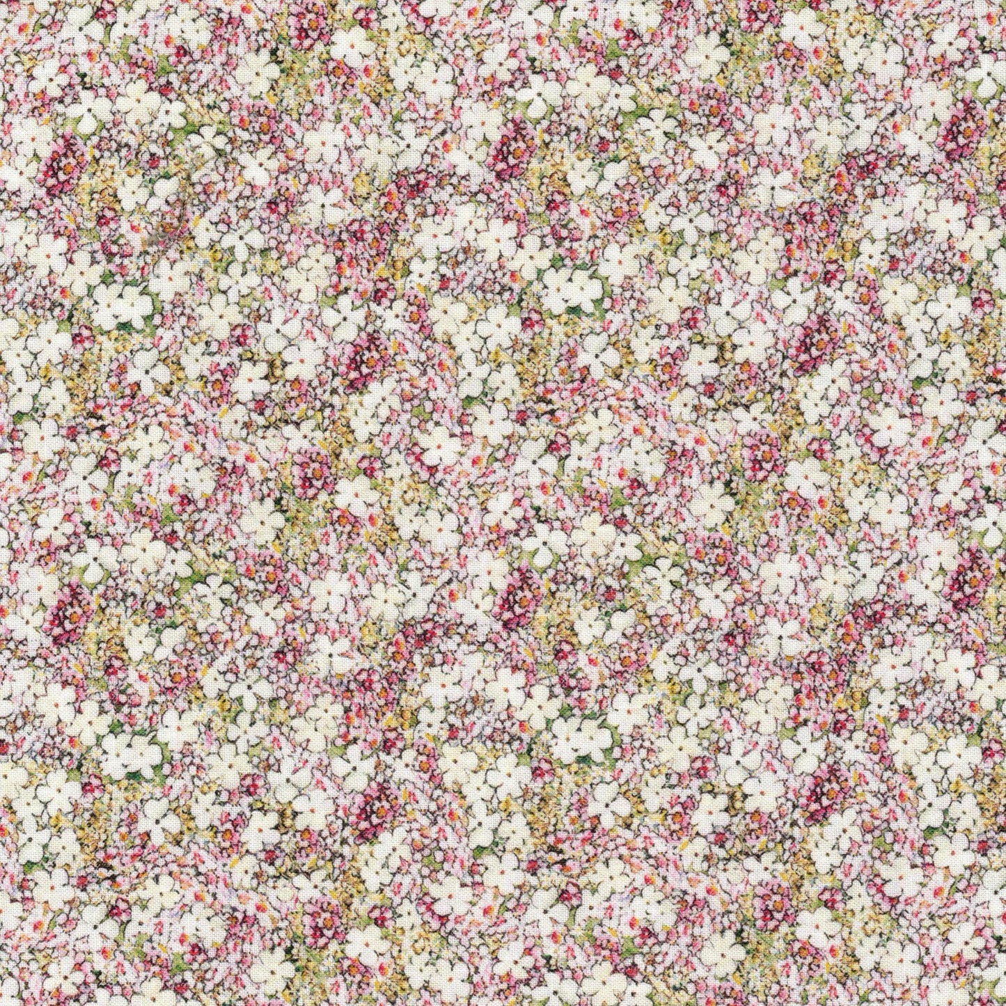 Tissu coton imprimé fleurettes