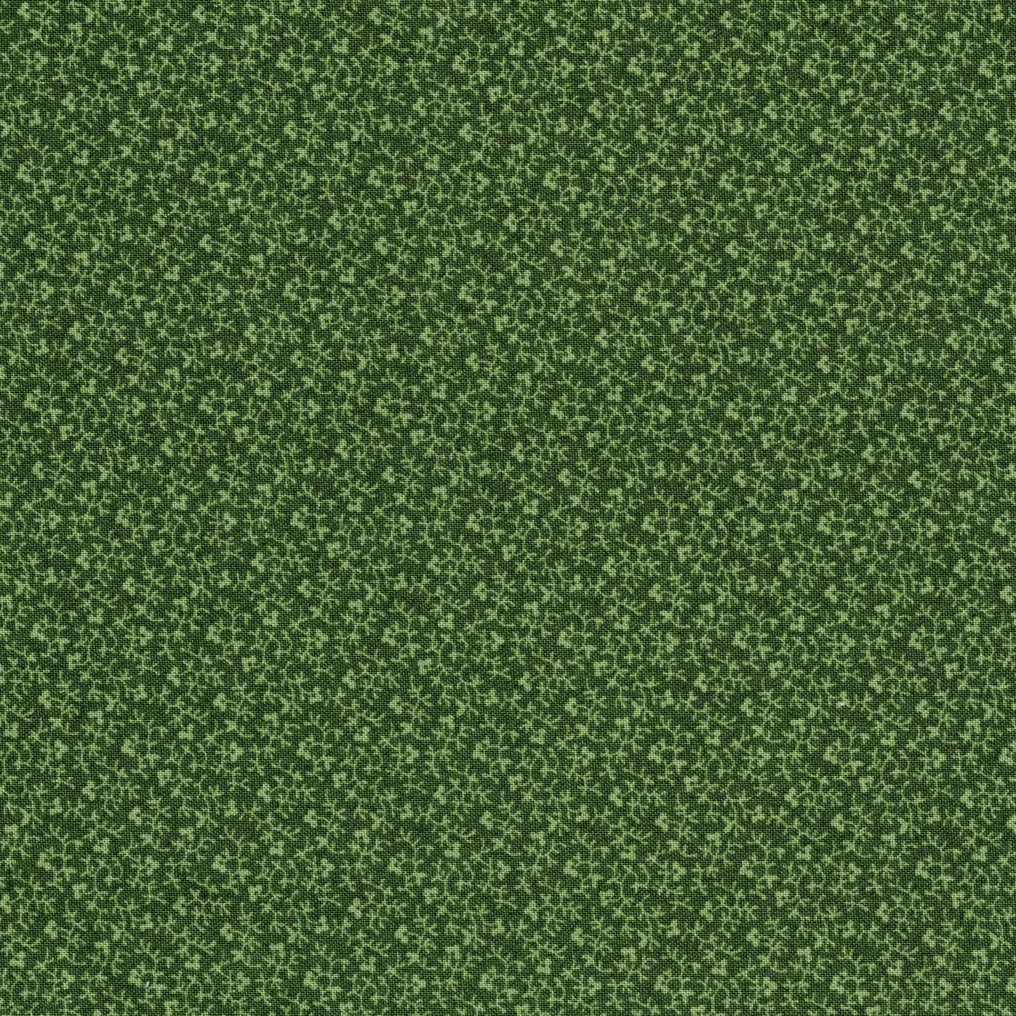 Tissu coton imprimé petits motifs verts