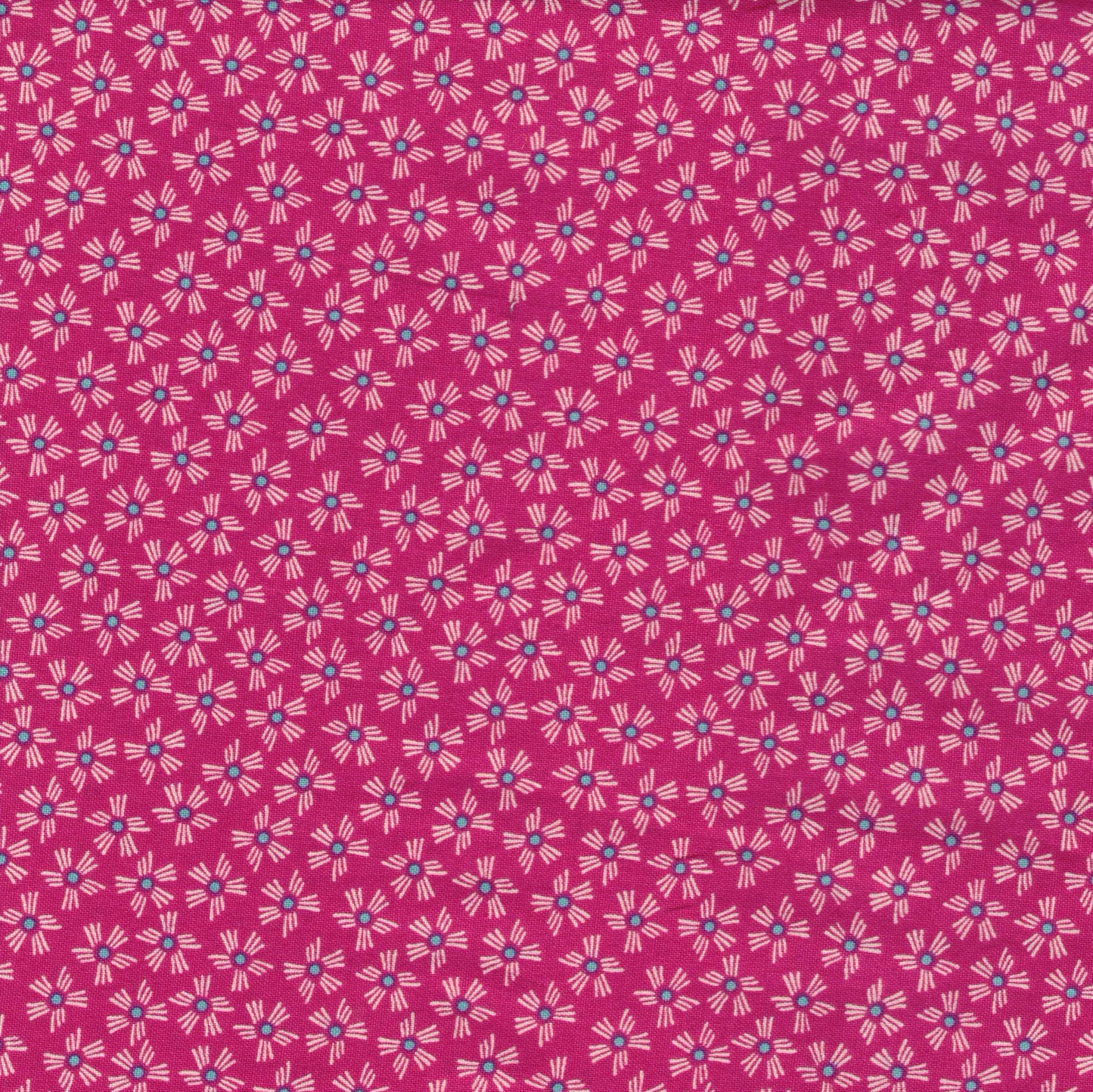 Tissu coton fuchsia imprimé