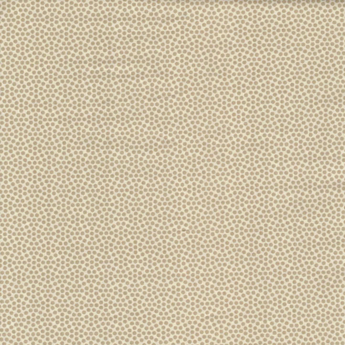 Tissu coton imprimé pois beige