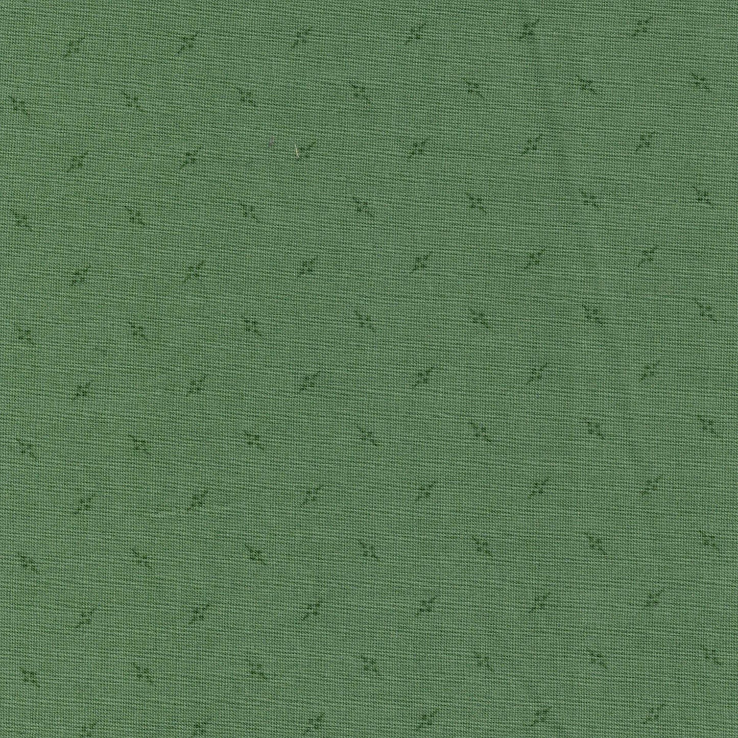 Tissu coton faux uni vert