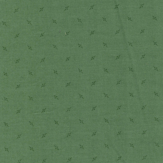 Tissu coton faux uni vert