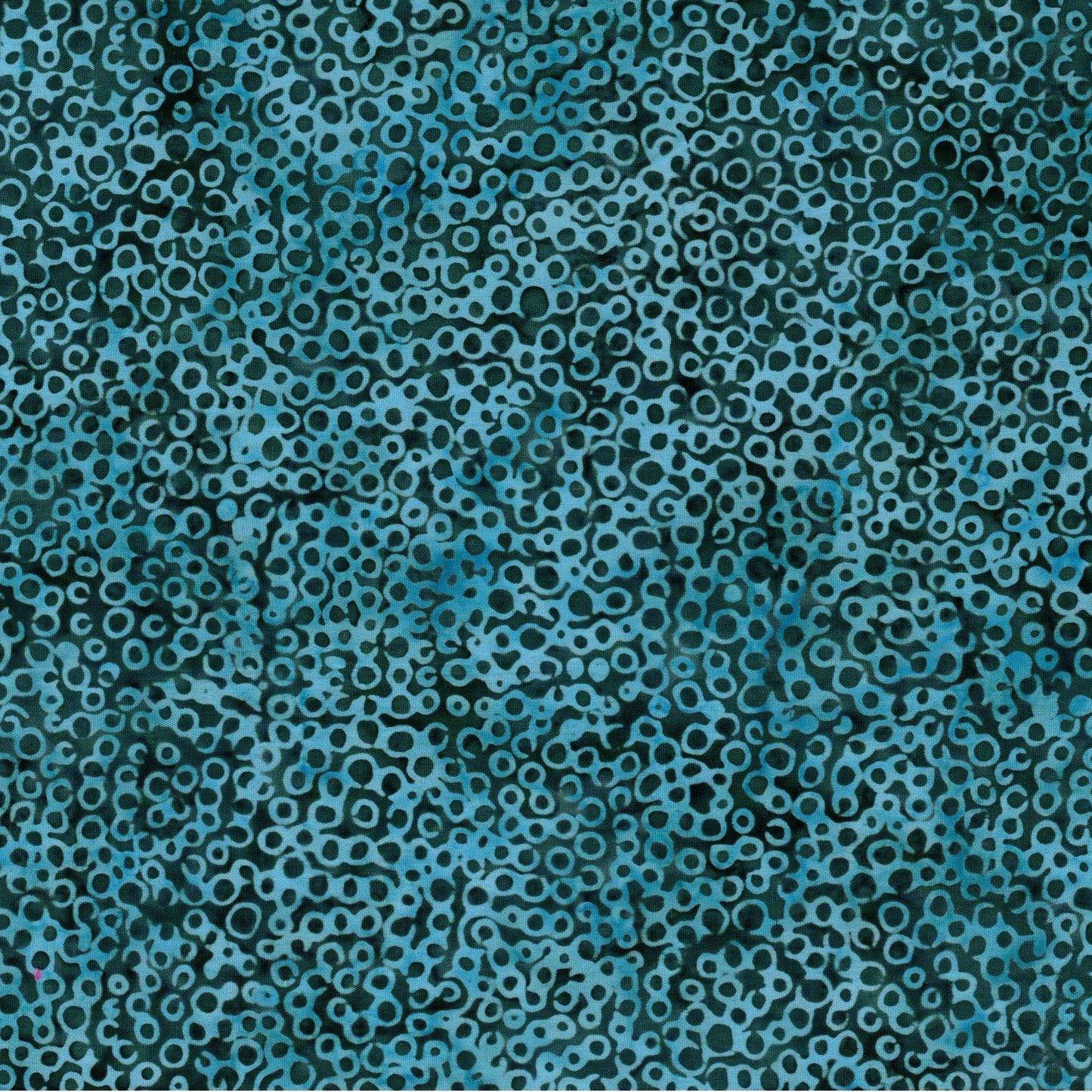 Tissu coton batik turquoise