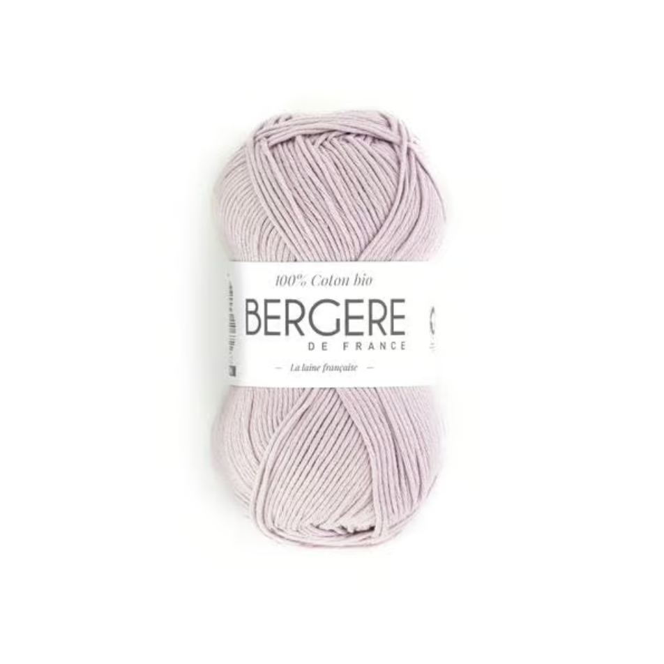 100% Coton Bio Lilas Bergère de France